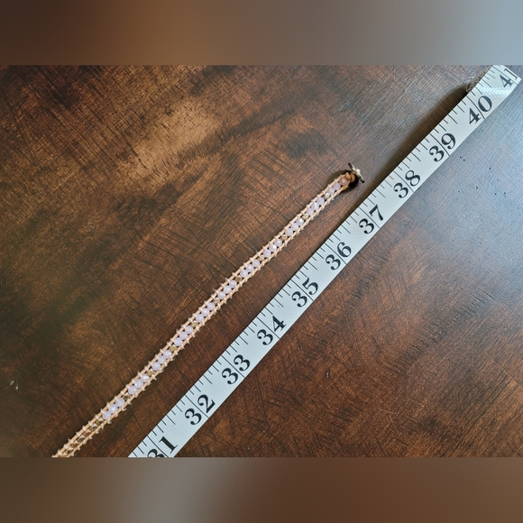 Victoria Emerson Wrap Bracelet - length 37 inches Pink, white, rose gold - Picture 3 of 3